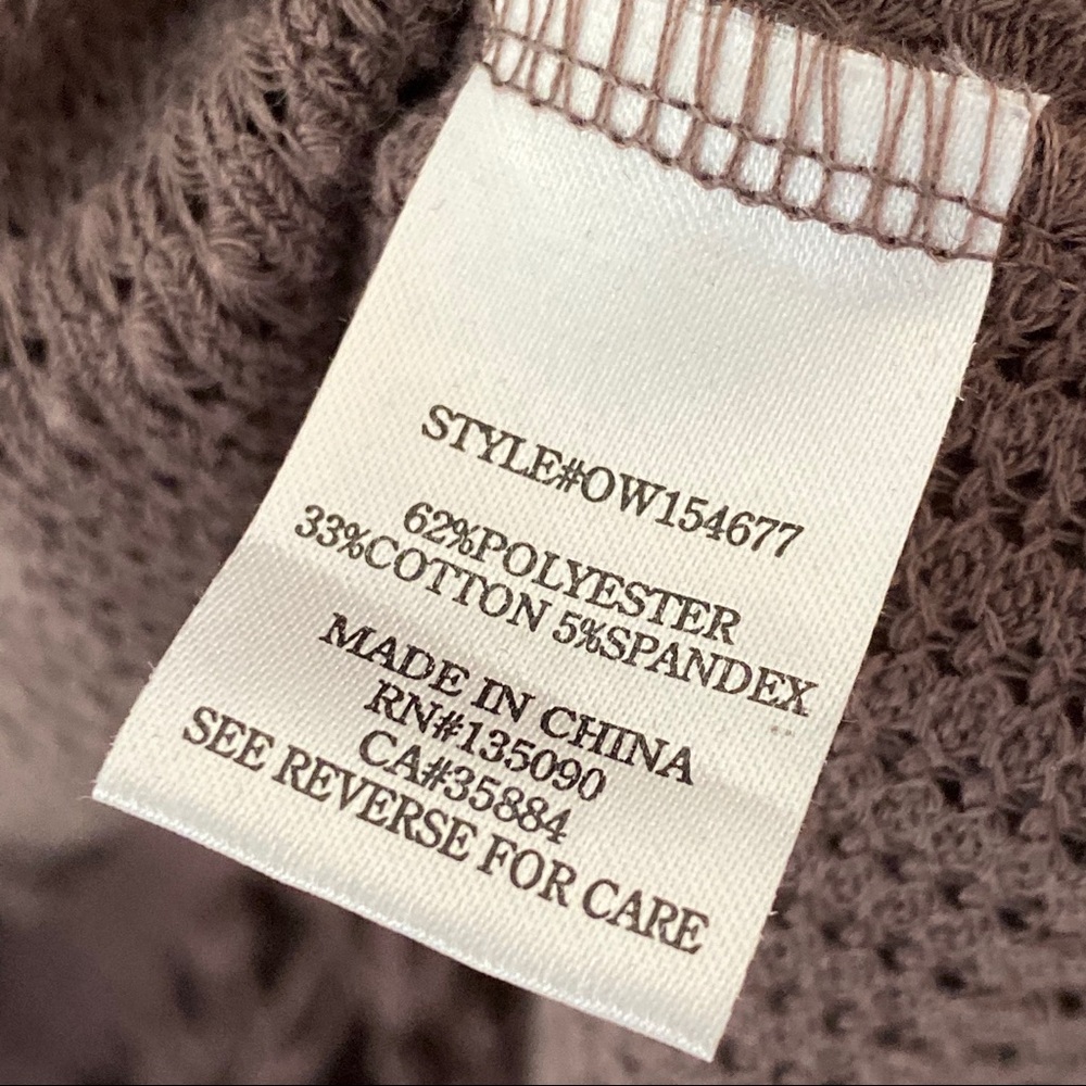 Others Follow Draped Fringe Poncho Size Medium - image 6